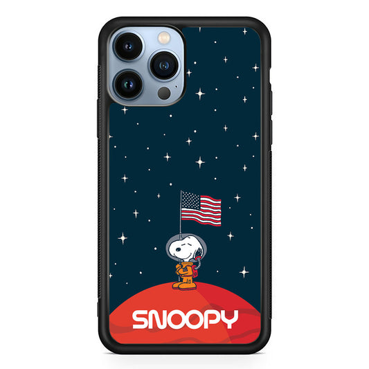 Snoopy Visiting The Moon iPhone 15 Pro Case - Carneyforia