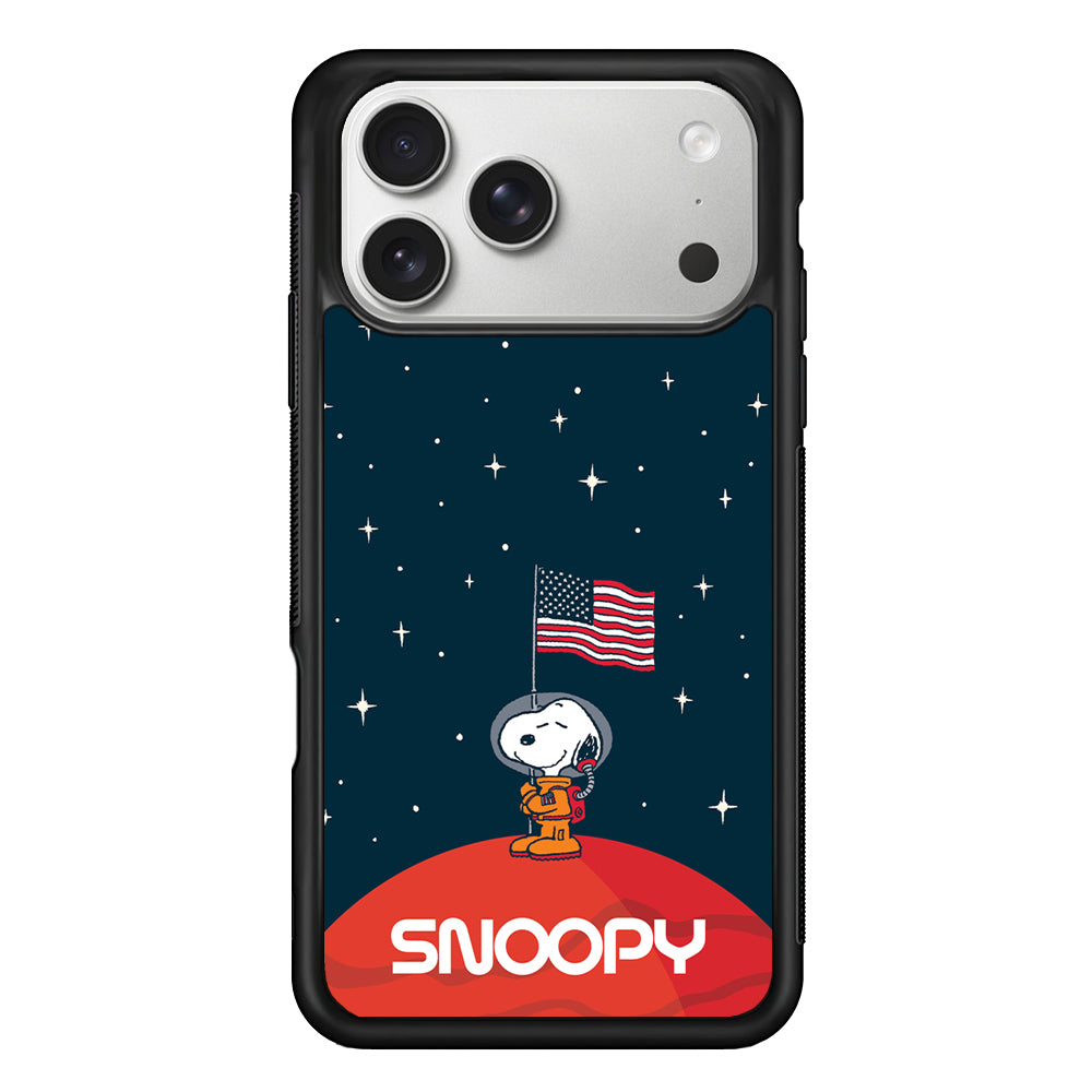 Snoopy Visiting The Moon iPhone 17 Pro Max Case
