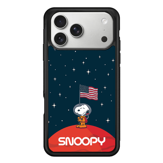 Snoopy Visiting The Moon iPhone 17 Pro Max Case