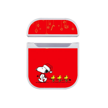 Snoopy Woodstock Christmas Apple Airpods Case White