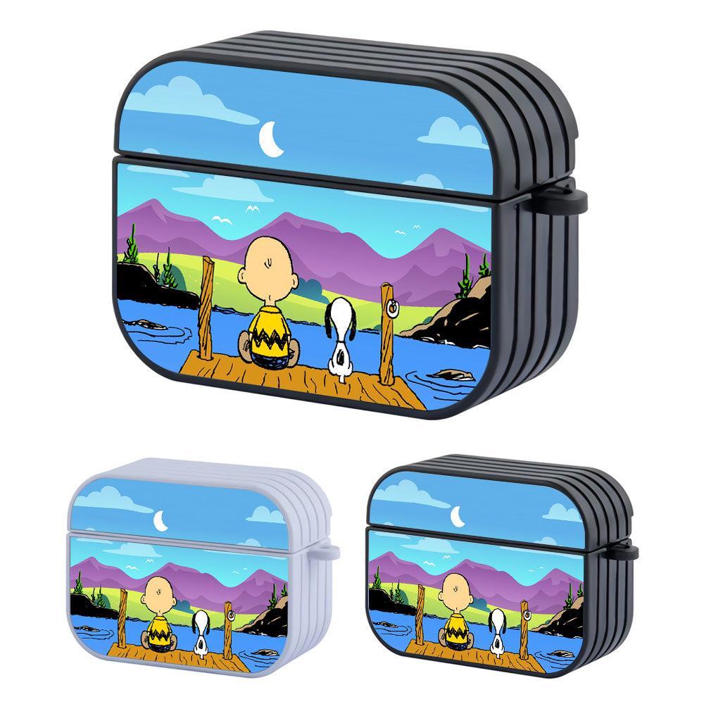 Snoopy and Charlie Seeing Lovely Panorama Apple Airpods Pro Case