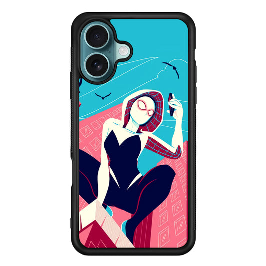 Spider Gwen Call The Comrade iPhone 16 Case