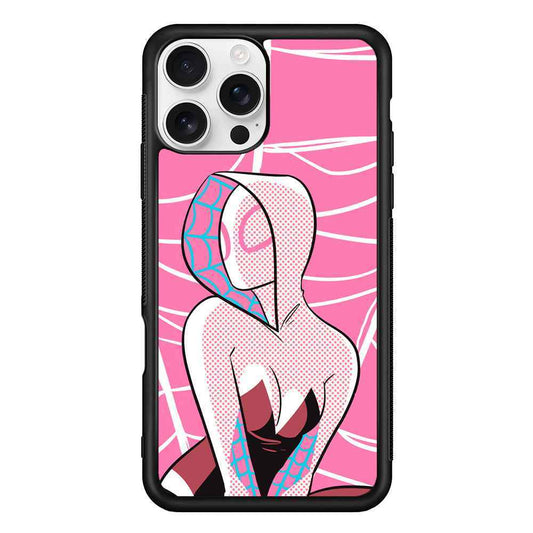 Spider Gwen Pink Theme iPhone 16 Pro Case