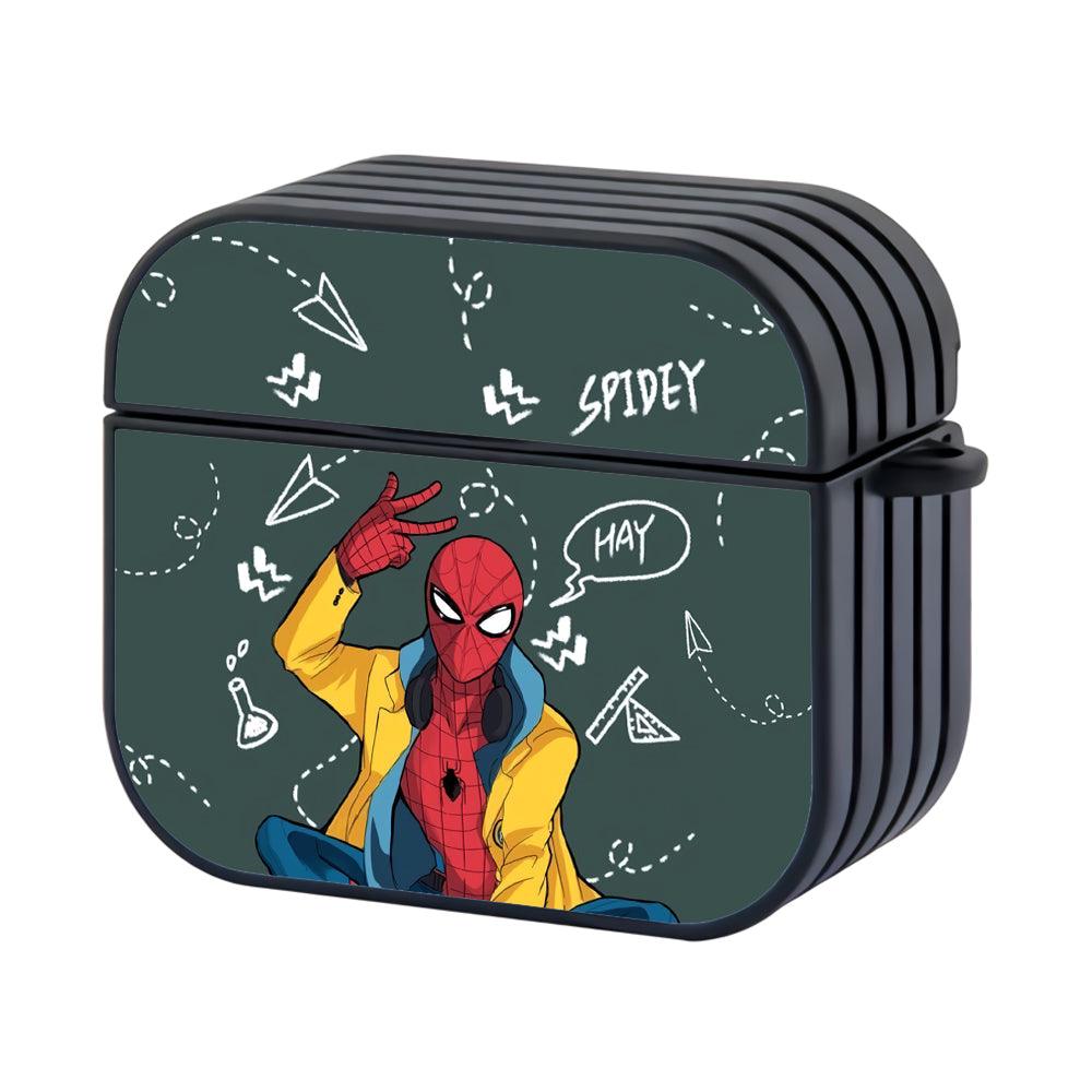 Spiderman Chemist Student Apple Airpods 4 Case Black