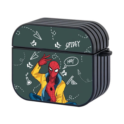 Spiderman Chemist Student Apple Airpods 4 Case Black