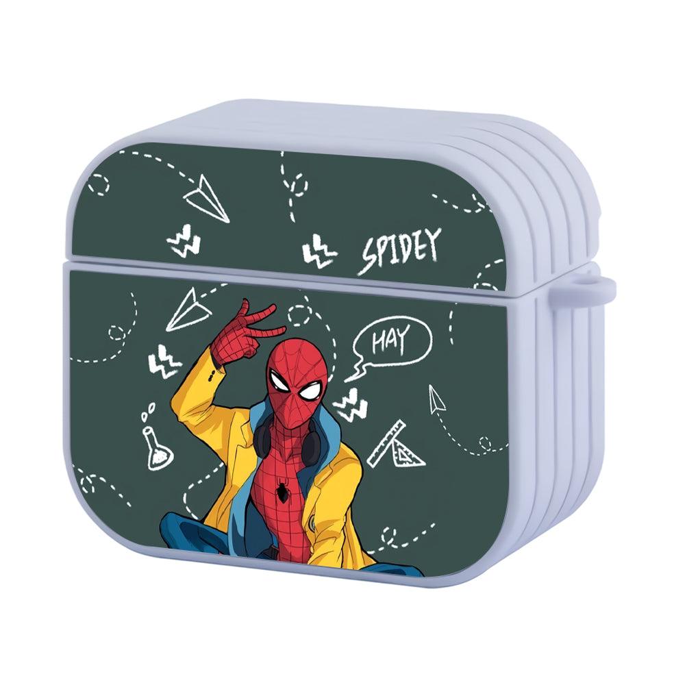 Spiderman Chemist Student Apple Airpods 4 Case White