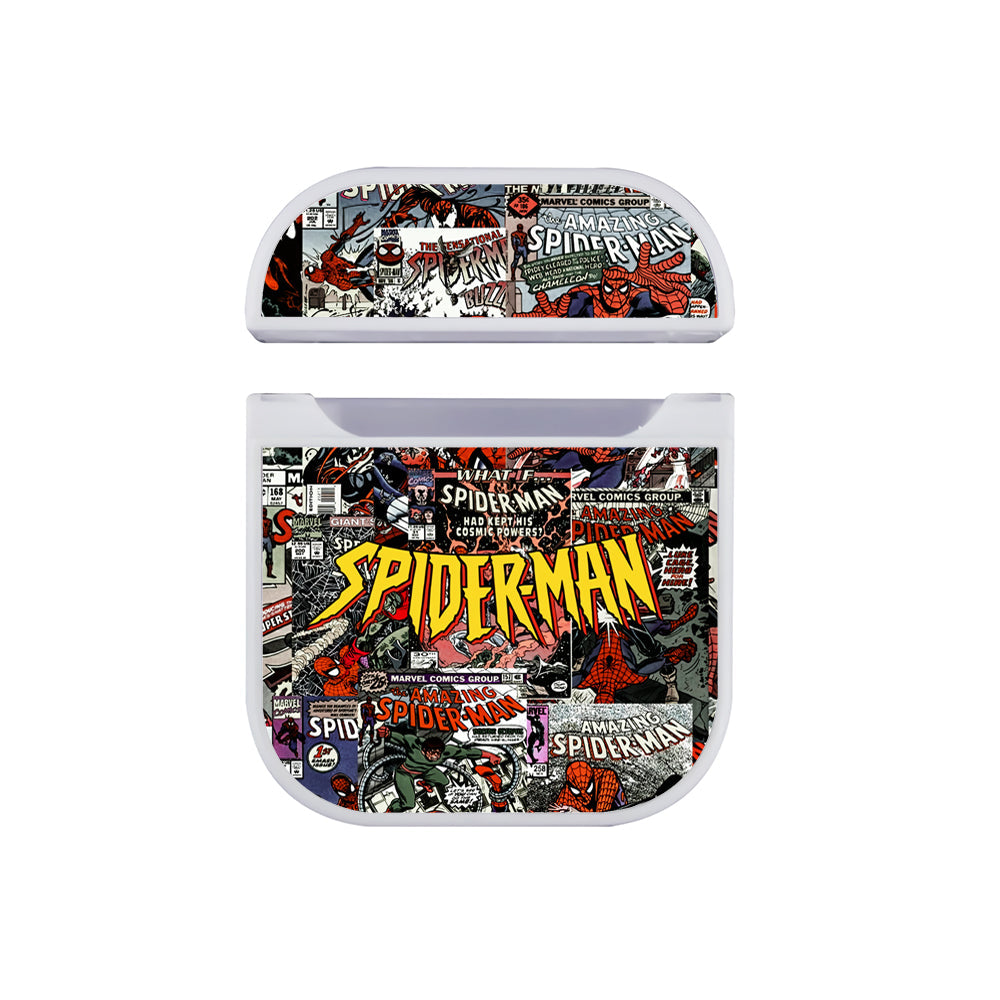 Spiderman Cover Comic Apple Airpods Case White