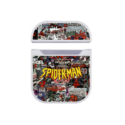 Spiderman Cover Comic Apple Airpods Case White
