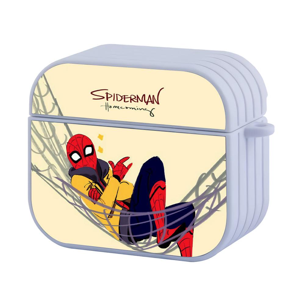 Spiderman Hammock and Relax Apple Airpods 4 Case White