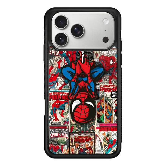 Spiderman Hanging Mode iPhone 17 Pro Max Case