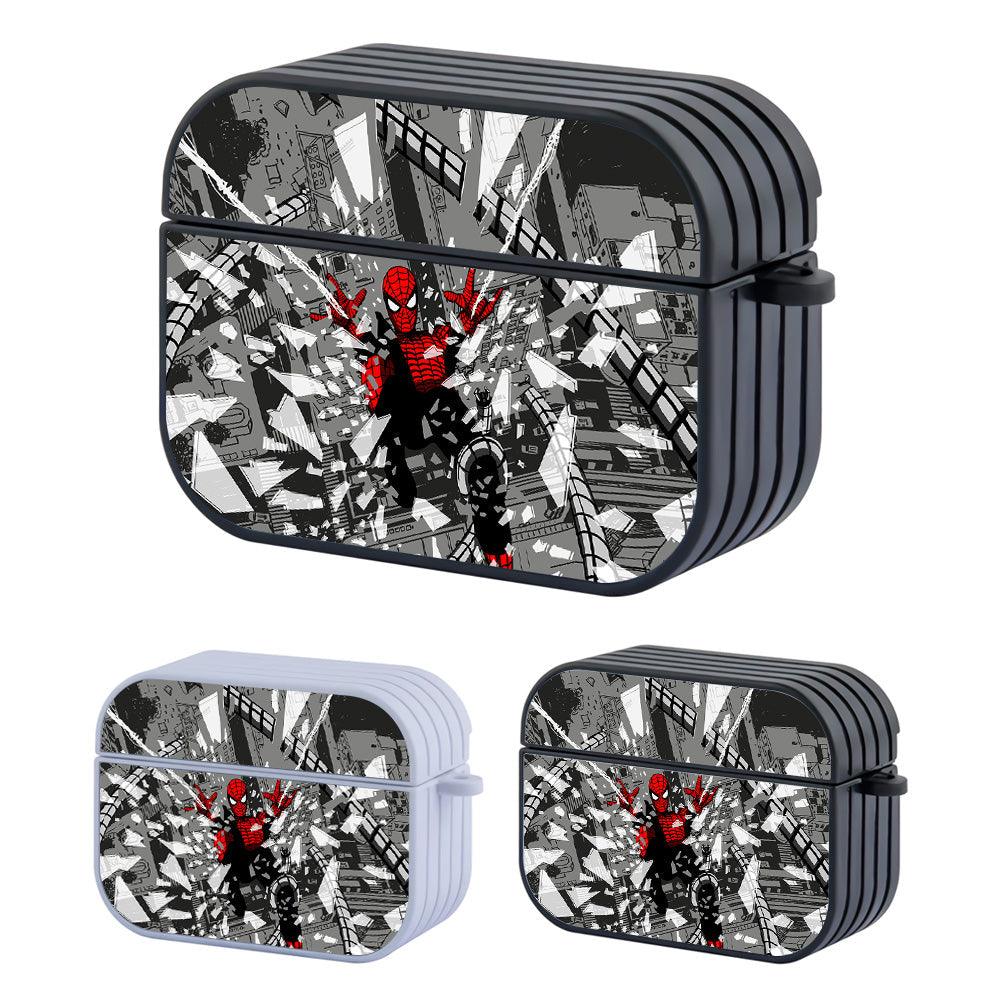 Spiderman Hold on to the Netting Rope Apple Airpods Pro Case