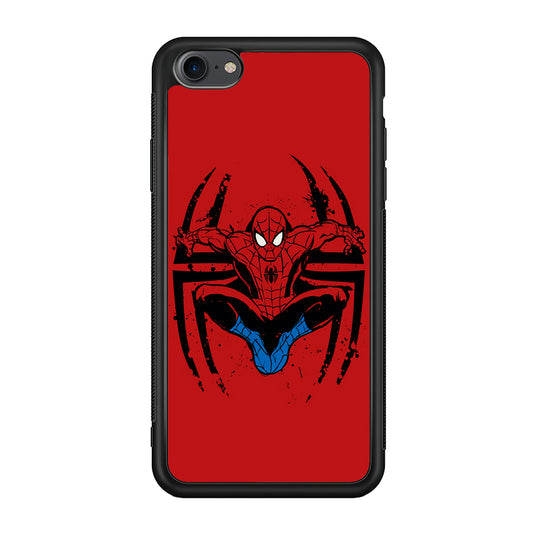 Spiderman Jump And Logo iPhone 7 Case