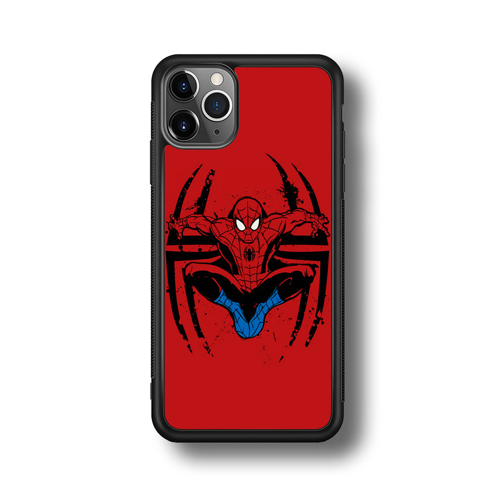 Spiderman Jump And Logo iPhone 11 Pro Case