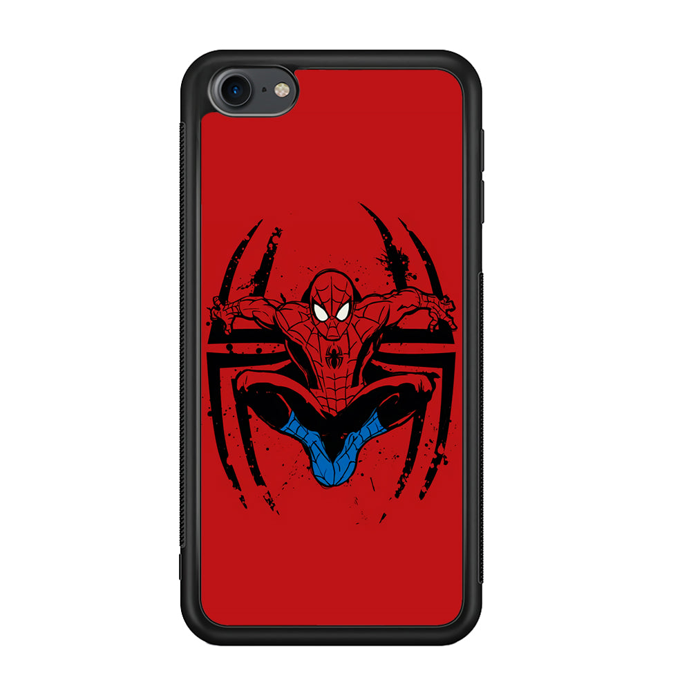 Spiderman Jump And Logo iPod Touch 6 Case - Carneyforia