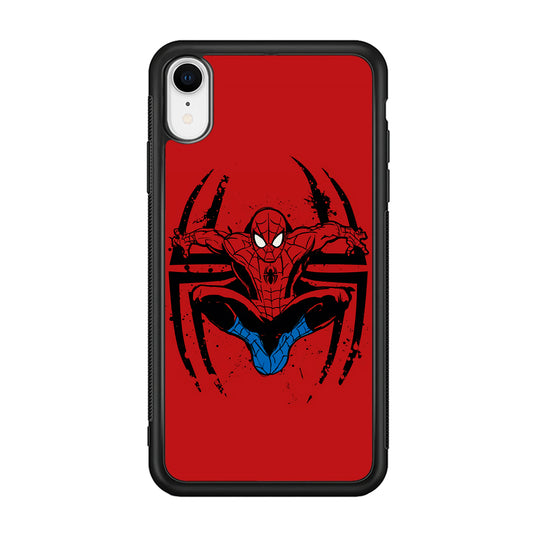 Spiderman Jump And Logo iPhone XR Case