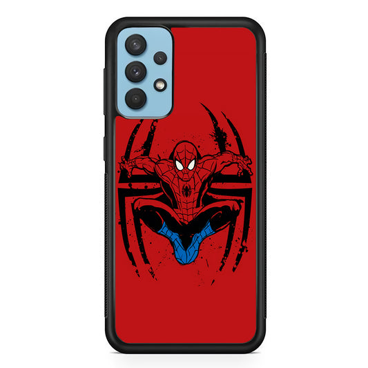 Spiderman Jump And Logo Samsung Galaxy A32 Case