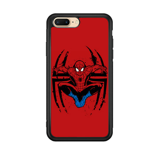 Spiderman Jump And Logo iPhone 8 Plus Case