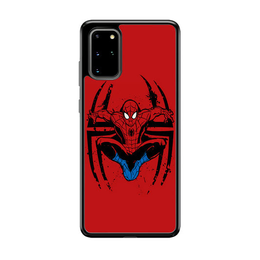 Spiderman Jump And Logo Samsung Galaxy S20 Plus Case