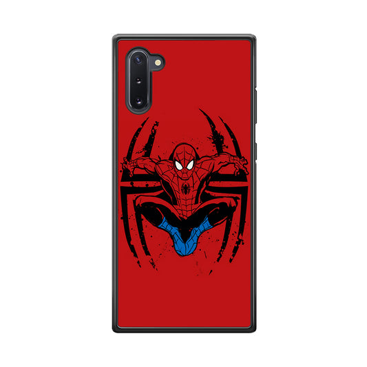 Spiderman Jump And Logo Samsung Galaxy Note 10 Case