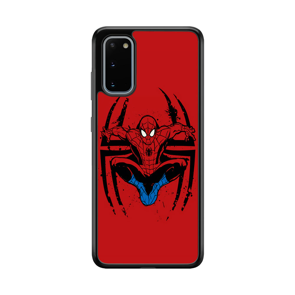 Spiderman Jump And Logo Samsung Galaxy S20 Case