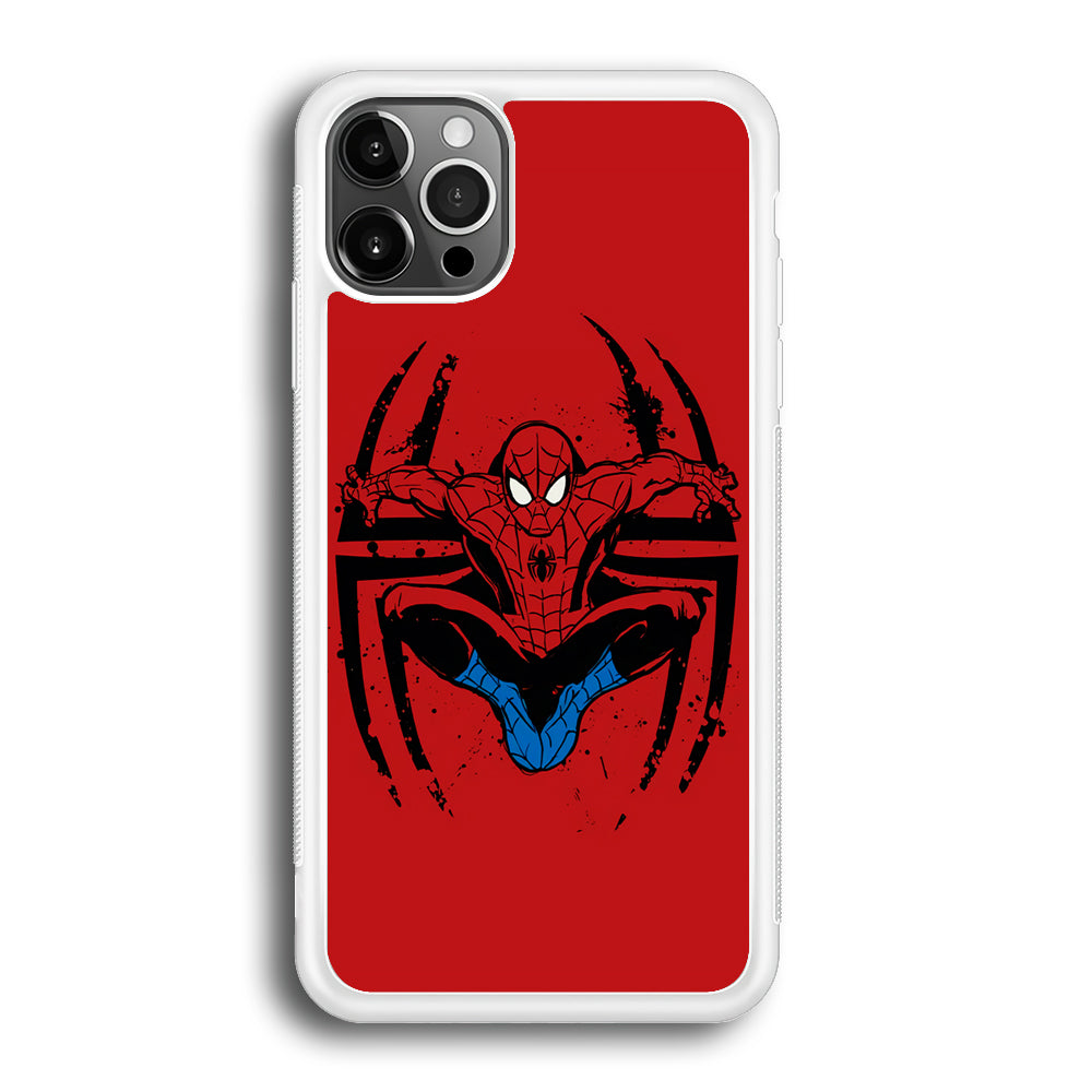 Spiderman Jump And Logo iPhone 12 Pro Max Case