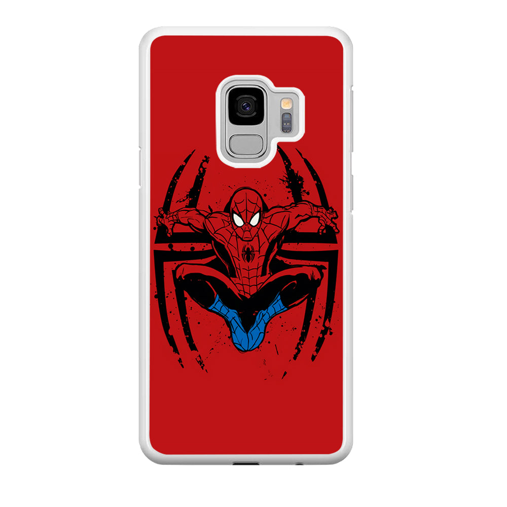 Spiderman Jump And Logo Samsung Galaxy S9 Case