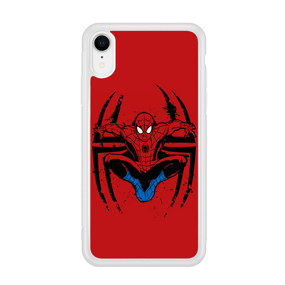 Spiderman Jump And Logo iPhone XR Case