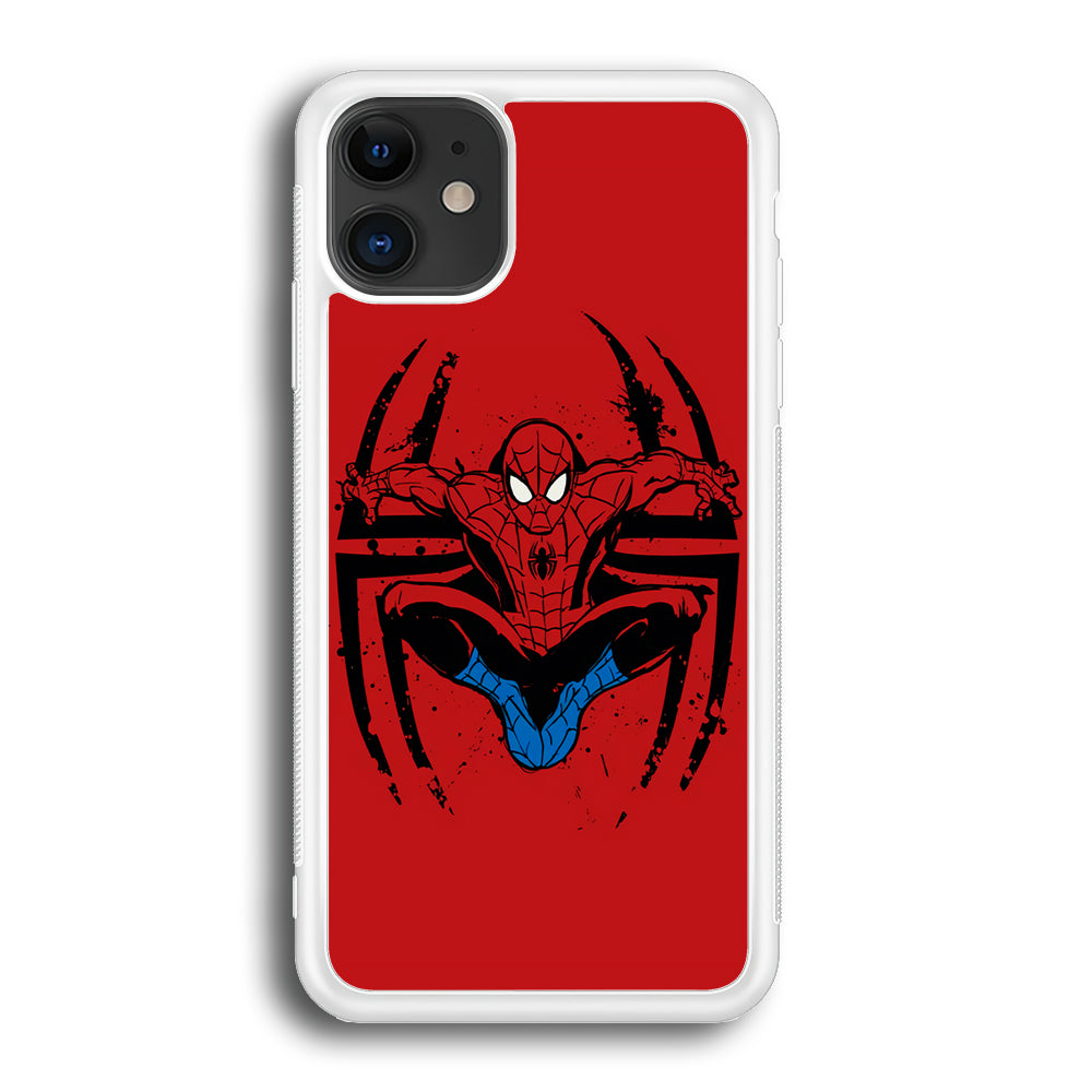 Spiderman Jump And Logo iPhone 12 Case