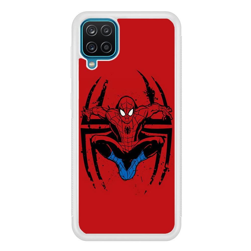 Spiderman Jump And Logo Samsung Galaxy A12 Case