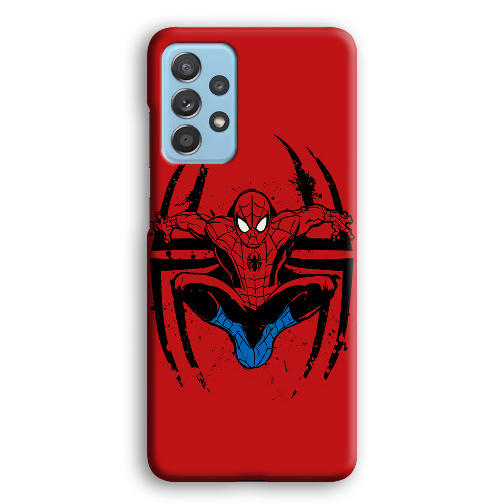 Spiderman Jump And Logo Samsung Galaxy A72 Case