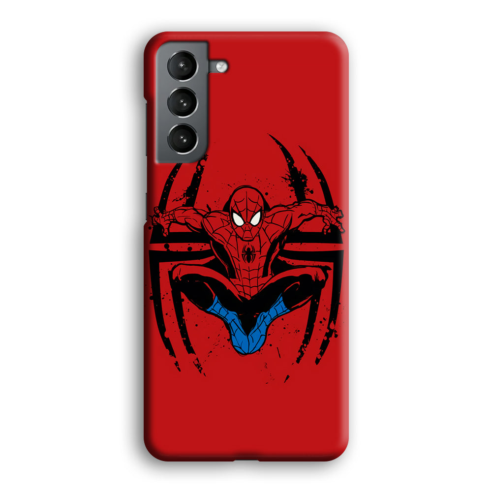 Spiderman Jump And Logo Samsung Galaxy S21 Plus Case