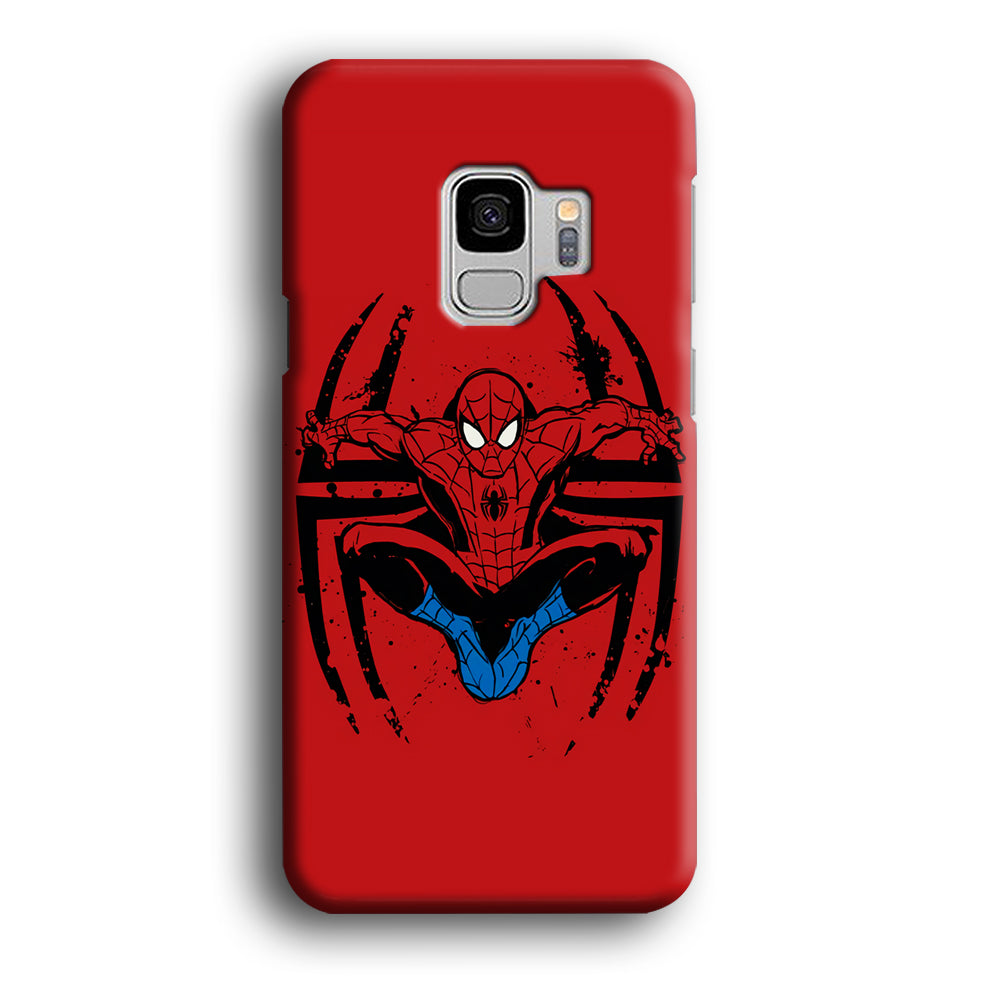 Spiderman Jump And Logo Samsung Galaxy S9 Case
