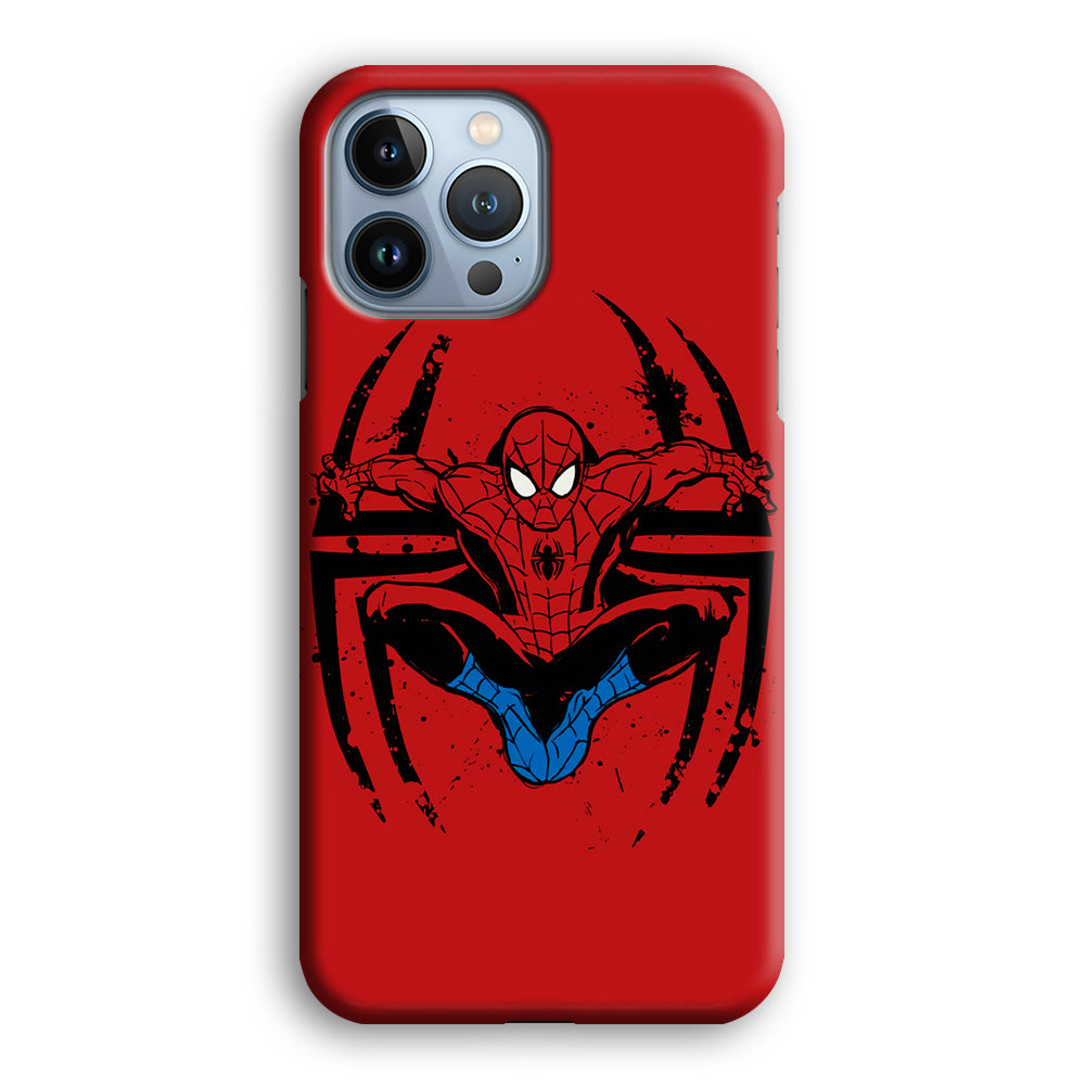 Spiderman Jump And Logo iPhone 13 Pro Max Case