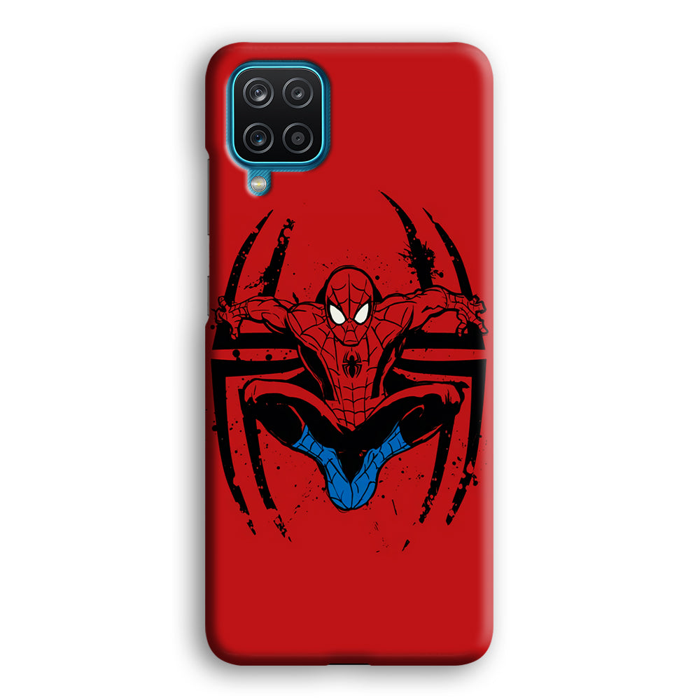 Spiderman Jump And Logo Samsung Galaxy A12 Case