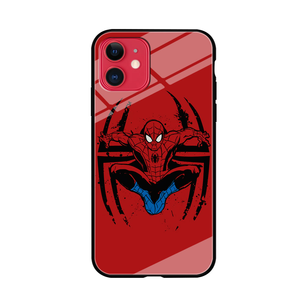 Spiderman Jump And Logo iPhone 11 Case