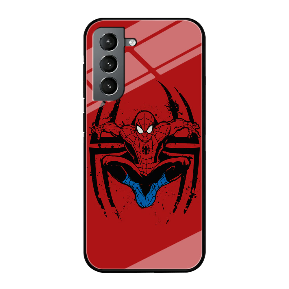 Spiderman Jump And Logo Samsung Galaxy S21 Plus Case