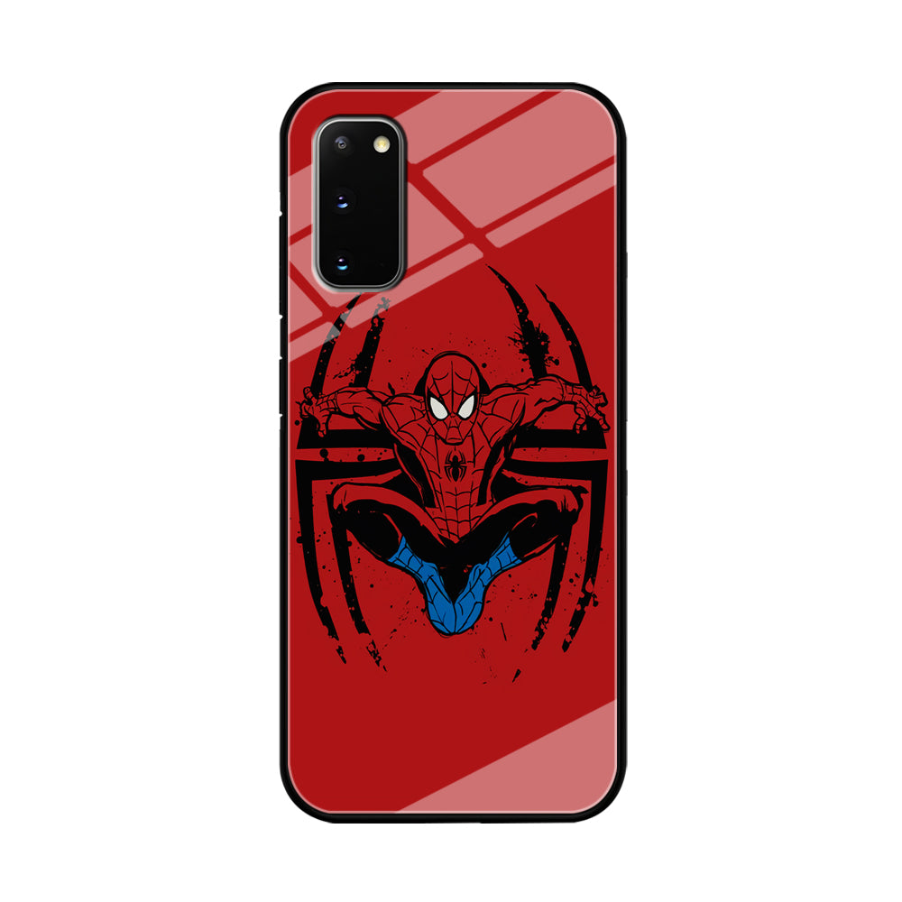 Spiderman Jump And Logo Samsung Galaxy S20 Case