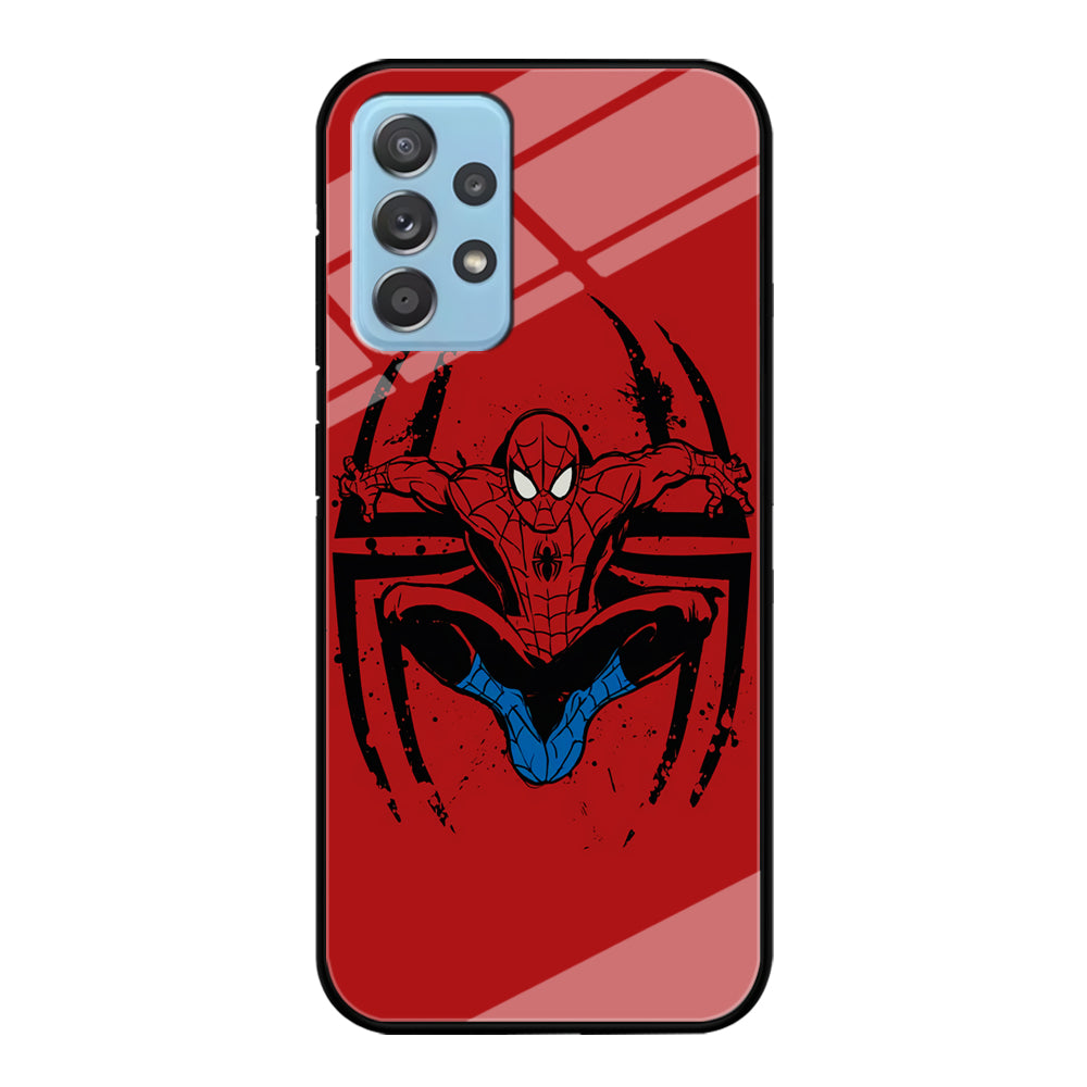 Spiderman Jump And Logo Samsung Galaxy A72 Case