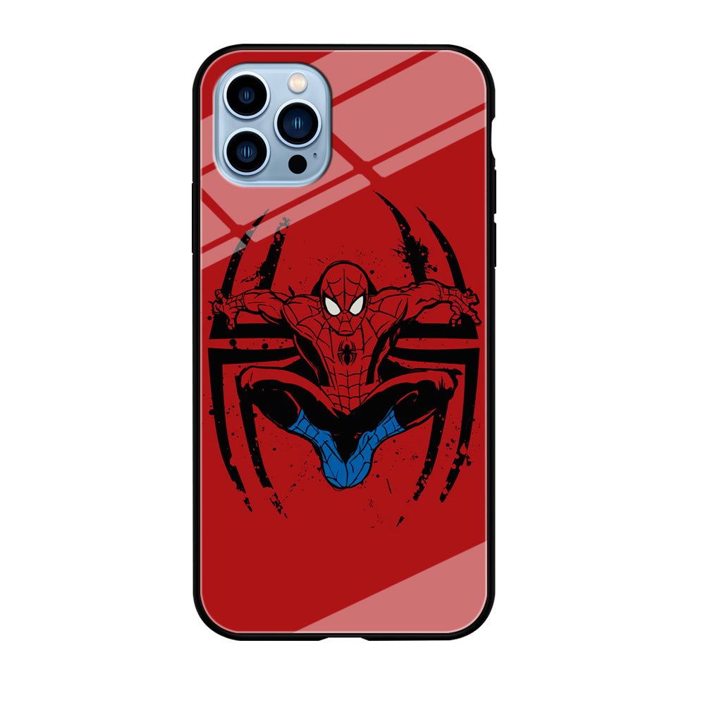 Spiderman Jump And Logo iPhone 12 Pro Max Case