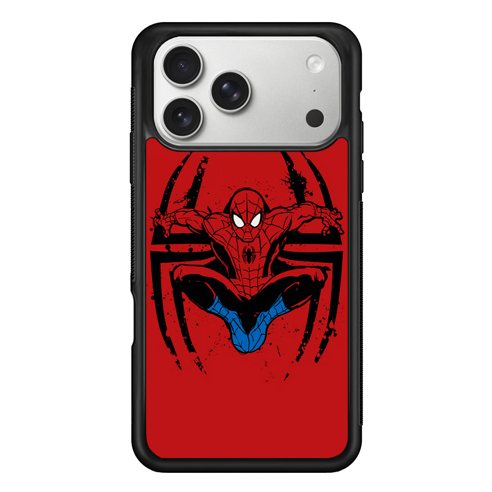 Spiderman Jump And Logo iPhone 17 Pro Max Case