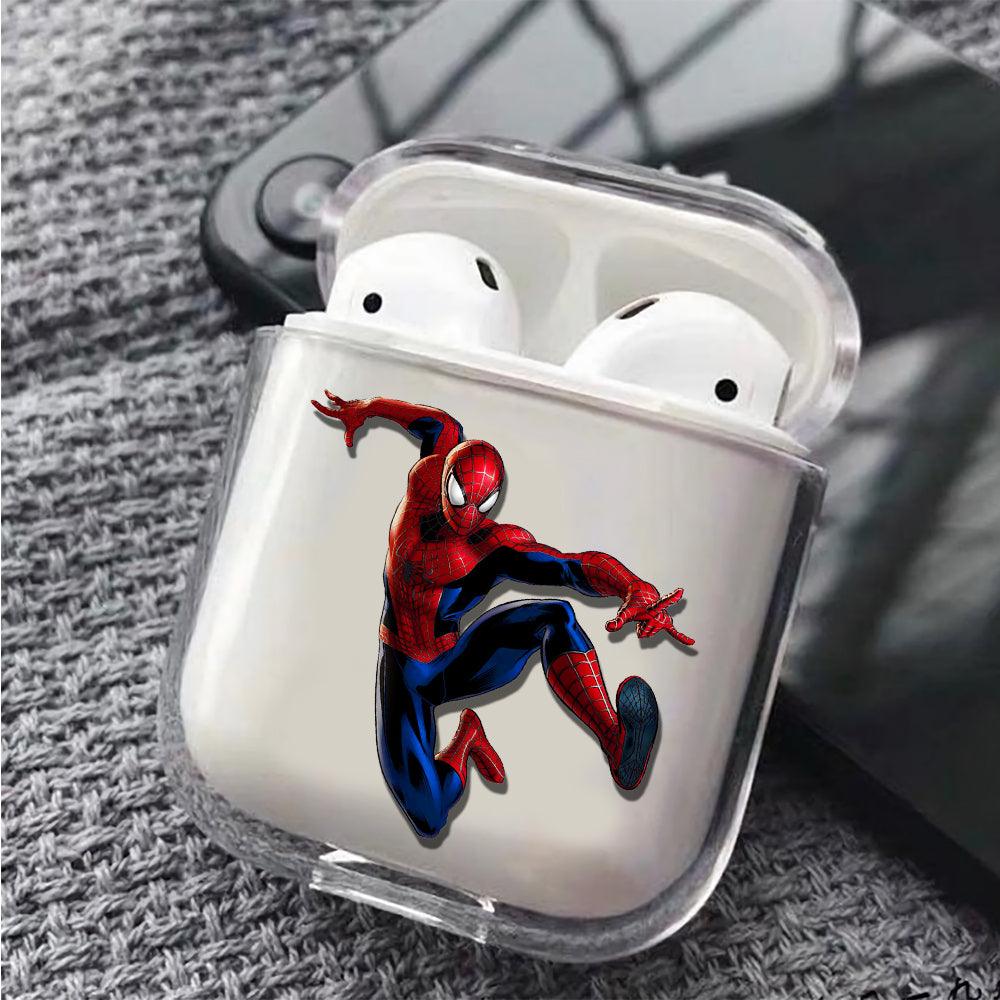 Spiderman Jump Style Apple Airpods Clear Case