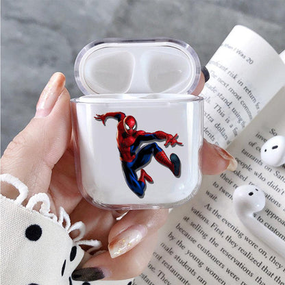 Spiderman Jump Style Apple Airpods Clear Case