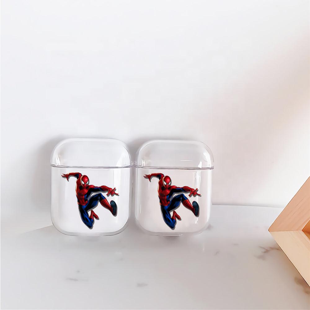Spiderman Jump Style Apple Airpods Clear Case