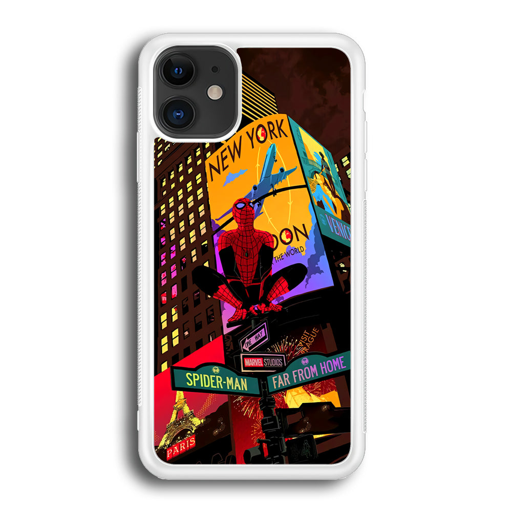 Spiderman Landscape of Night Town iPhone 12 Case