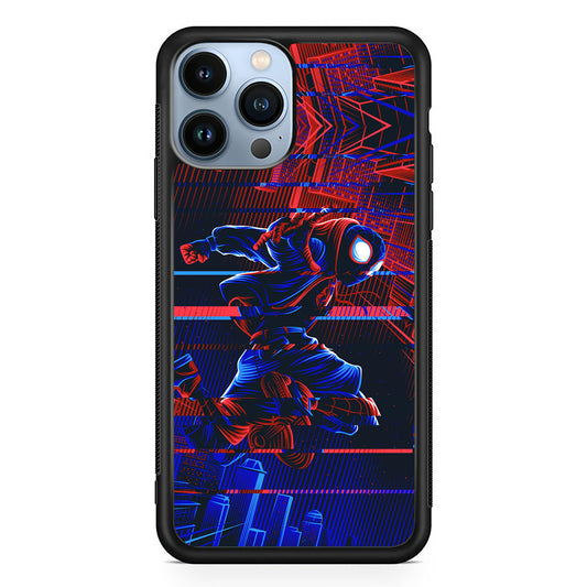 Spiderman Matrix World iPhone 15 Pro Case - Carneyforia