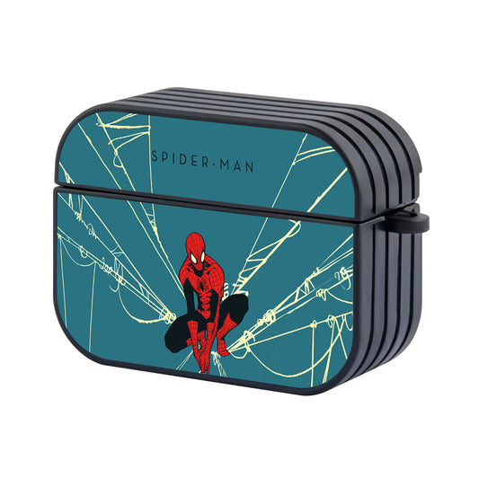 Spiderman on Spider Net Apple AirPods Pro Case