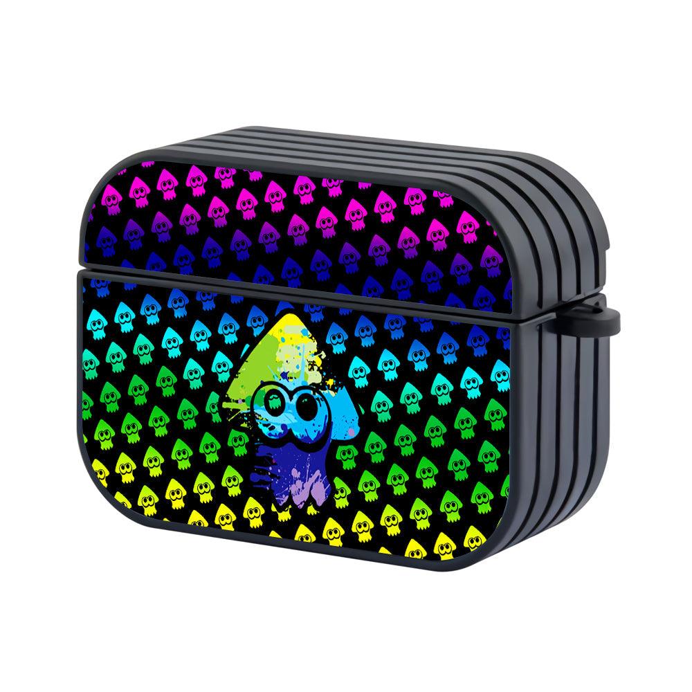 Splatoon Squid Colorful Apple Airpods Pro Case Black