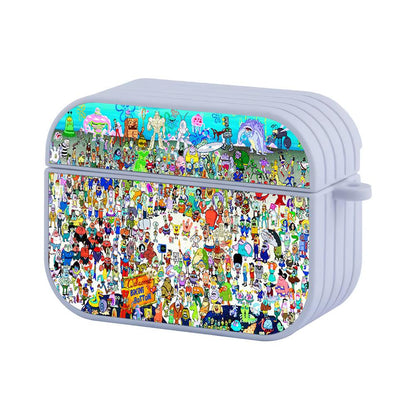 SpongeBob Bikini Bottom's Full Characters Apple Airpods Pro Case White