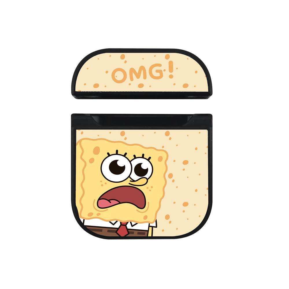 SpongeBob Shocked and Stunned Apple Airpods Case Black