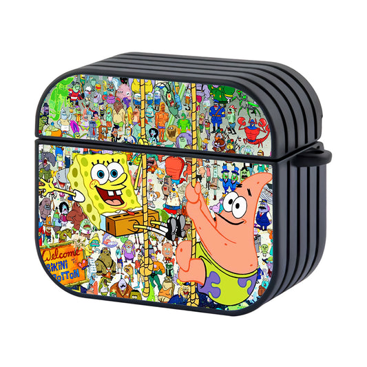 Spongebob Bikini Bottom All Character Apple Airpods 4 Case